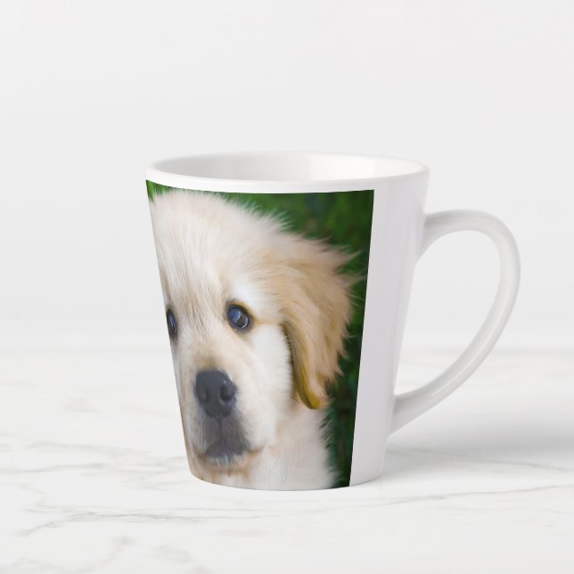 Latte Caneca de Café Personalizada com Foto de Cachorrin (Direita)