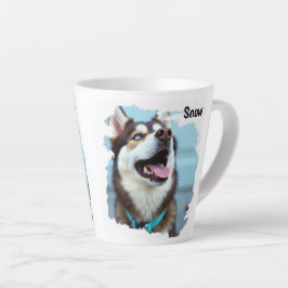 Latte Caneca de Café Personalizada com Foto de Cachorro 