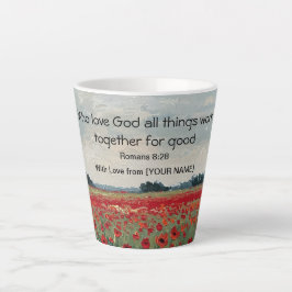 Latte Caneca de Café Personalizada Cristã