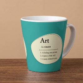 Latte Caneca de Café Personalizada no Estilo Dicionário 