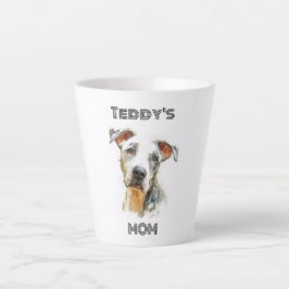 Latte Caneca de Café Personalizada para Mãe de Cachorro 