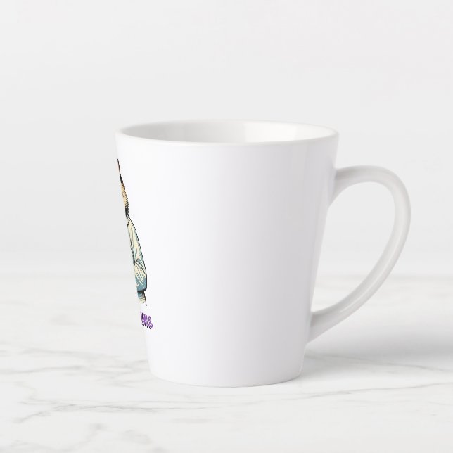 Latte Caneca de Café Personalizada para Veterinário de G (Direita)