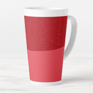 Latte Caneca de Café Personalizada Vermelha Tomate com P