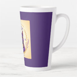 Latte Caneca de Café Professor Purr-Ple™ – Permaneça Cur