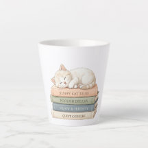 Caneca de Café Sleepy Cat Books – Presente Literár
