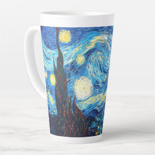 Latte Caneca de Café Vincent van Gogh - Noite Estrelada