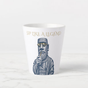 Latte Caneca de Café Vintage Arte SIP COMO UMA LENDÁRIA