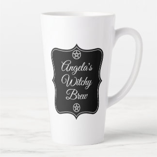 Latte Caneca de Chá Witchy com Nome Personalizado | Café