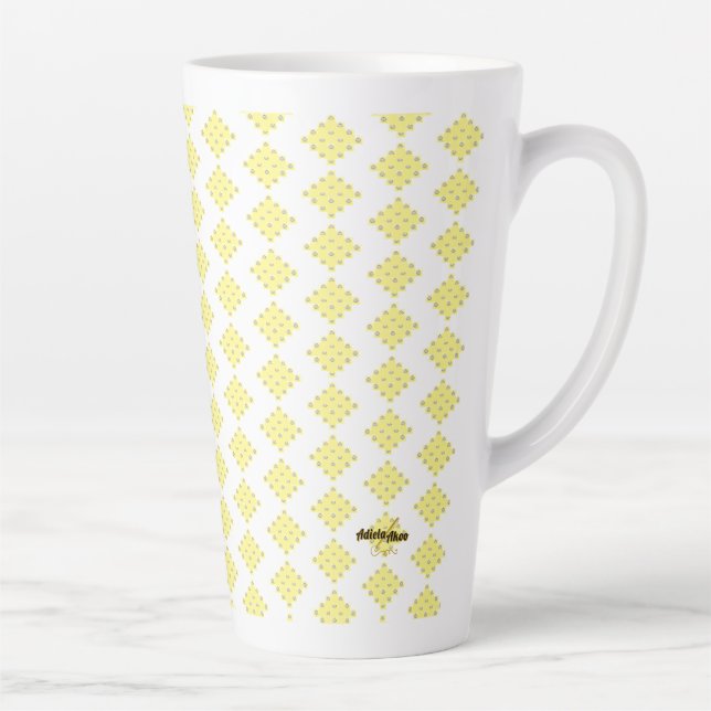 Latte Caneca Grande de Café com Leite OVERFLOW Projetada (Direita)