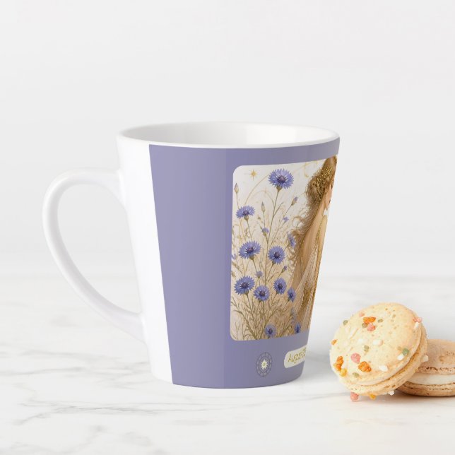 Latte Caneca Pequena de Café com Design Art Nouveau de V (In Situ)