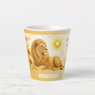 Latte Caneca Pequena de Café com Tema de Girassol Art No