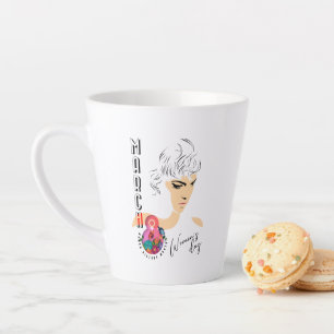 Latte Dia Internacional da Mulher Caneca de Café