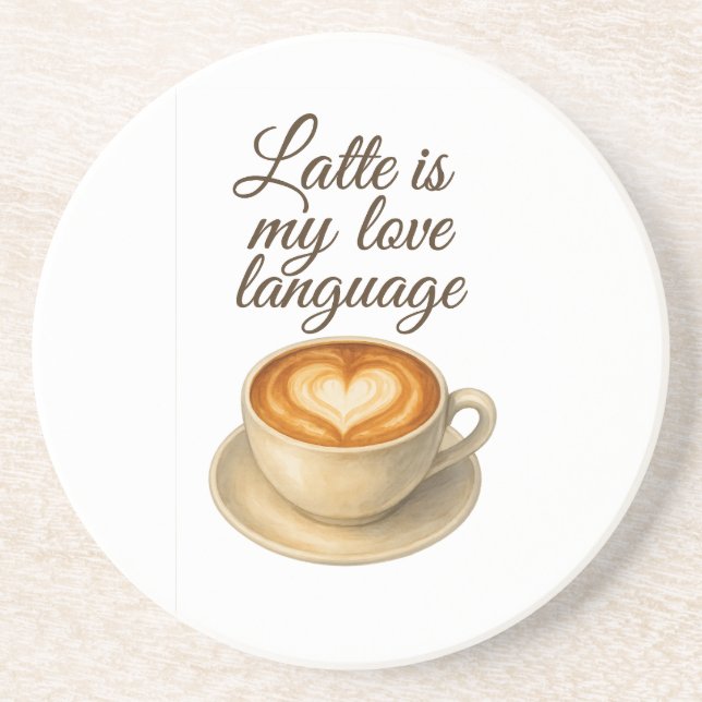 Latte É Minha Linguagem De Amor, Porta copos De Sa (Frente)