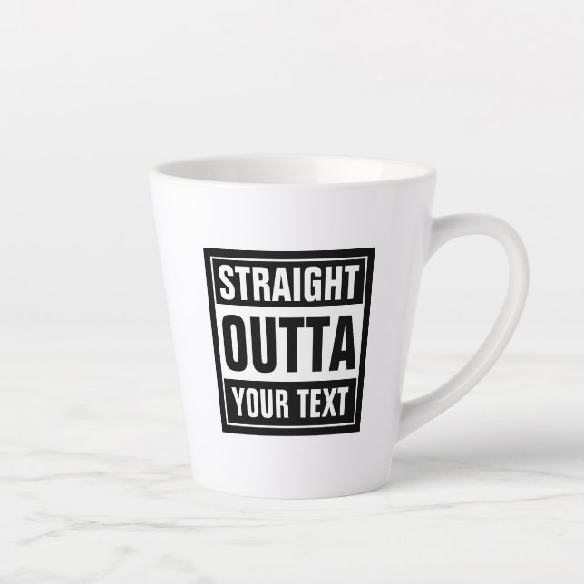 Latte HETERO modelo de caneca de café em café (Direita)