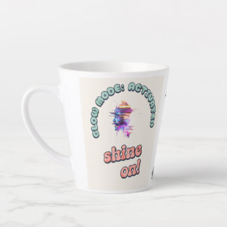 Latte Inspiração para brilhar na caneca de café