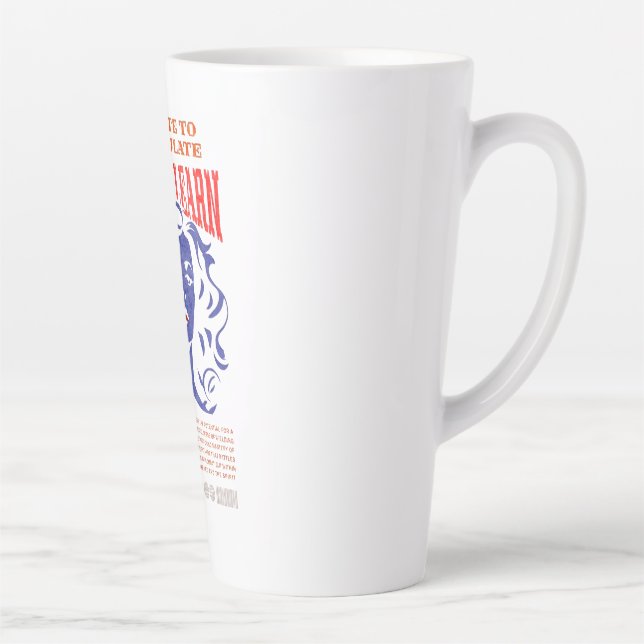 LATTE MANIPULAR LIÇÕES APRENDA CANECA DE CAFÉ  (Direita)