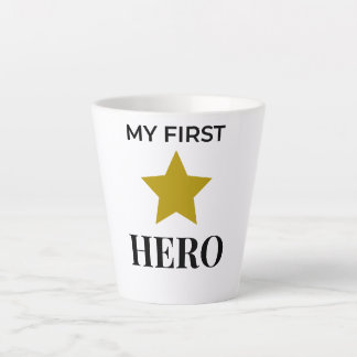 Latte Minha Primeira Caneca de Café do Herói – Presente 