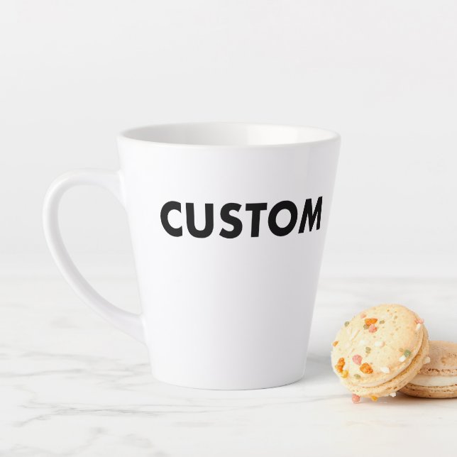Latte Modelo em Branco de Caneca de Café Personalizado - (In Situ)