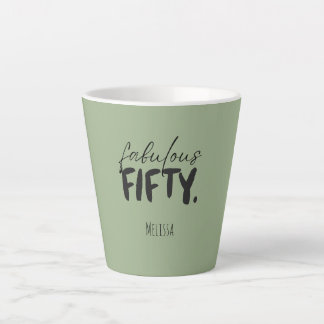 Latte Nome Personalizado - Caneca de Café Fabuloso Cinqu