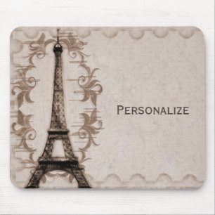 Latte Paris Grunge Mousepad