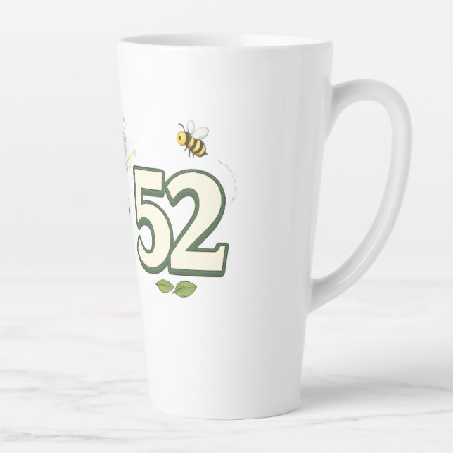 Latte Presente de Caneca de Café de Jardinagem de 52º An (Direita)