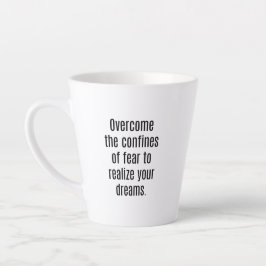Latte Realize Seus Sonhos Caneca de Café com Leite
