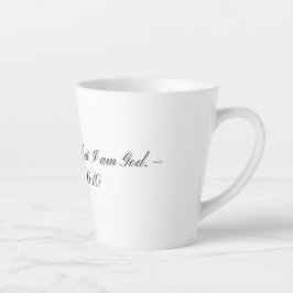 Latte Salmo 46:10, Caneca de Café com Leite Presente