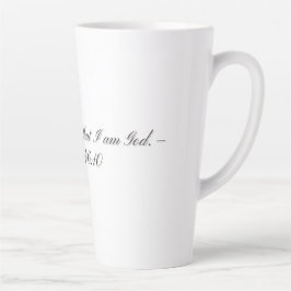 Latte Salmo 46:10, Caneca de Café com Leite Presente