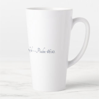 Latte Salmo 46:10, Caneca de Café com Presente
