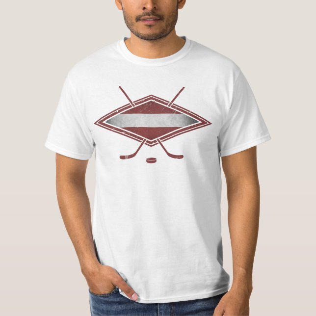 Latvijas Hokejs - Camisa com nome e número (Frente)