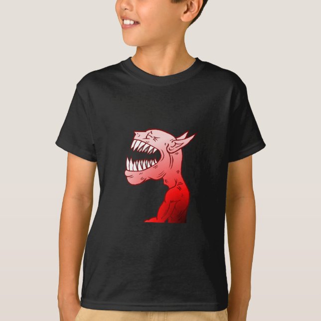 Laughing Halloween Monster T-shirt (Frente)