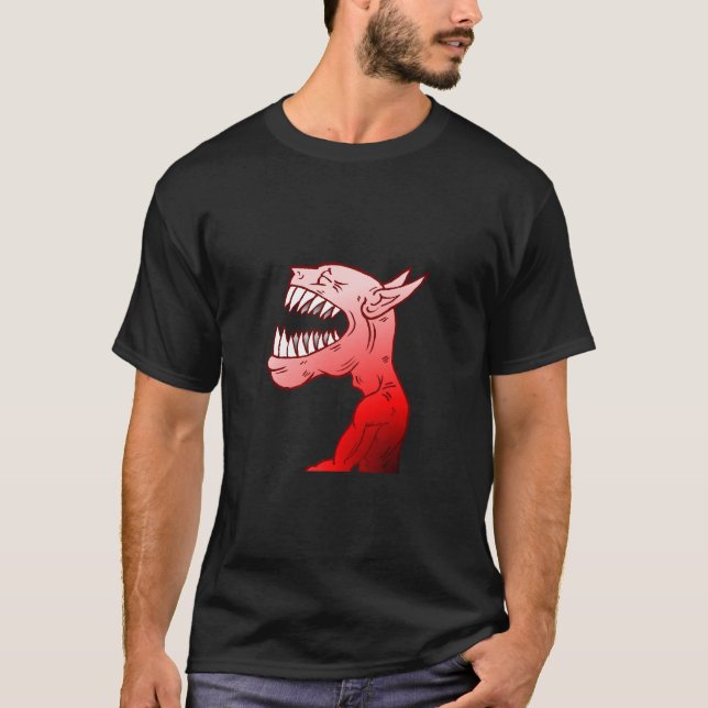 Laughing Halloween Monster T-shirt (Frente)