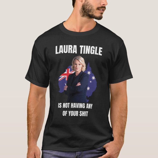 Laura Tingle Engraçado T-Shirt (Frente)
