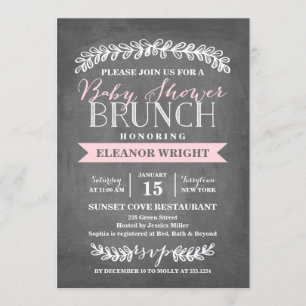 Laurel Brunch   Convite para chás de fraldas