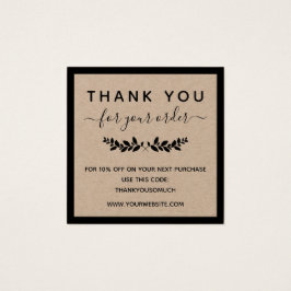 Laurel Wreath Kraft Paper Obrigado Pela Ordem