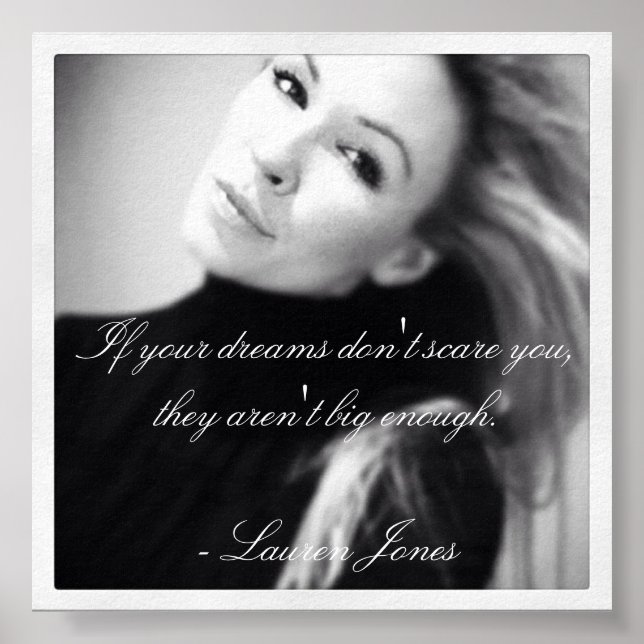 Lauren Jones Quote Poster (Frente)
