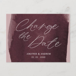 lavagem com aquarela muda a data do cartão postal