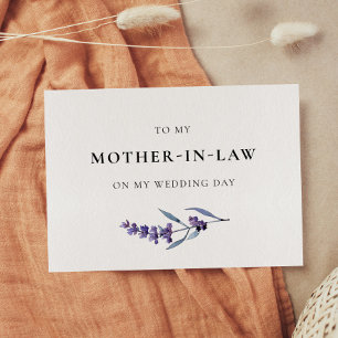 Lavanda à minha mãe no Cartão de Dia de Casamento
