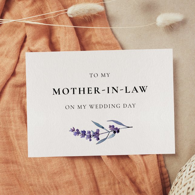 Lavanda à minha mãe no Cartão de Dia de Casamento (Criador carregado)