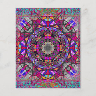 Lavanda Aqua Boho Mandala