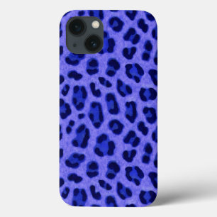 Lavanda Blue Leopard Animal Print Skin Pattert