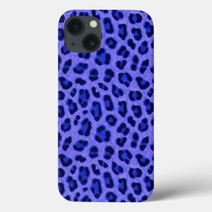 Lavanda Blue Leopard Animal Print Skin Pattert