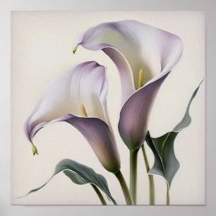 Lavanda Calla Lily Flower Art Impressão Poster