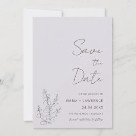 Lavanda Casamento Salve as Cartões de Data