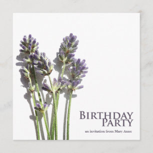 Lavanda  Convites de aniversário