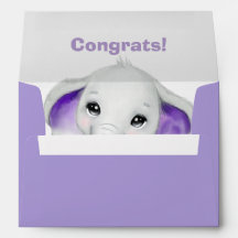 Lavanda de convite e envelope branco