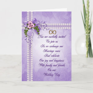 Lavanda de convite para casamento
