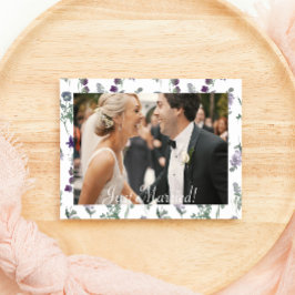 Lavanda de flor selvagem Recem casados Floral