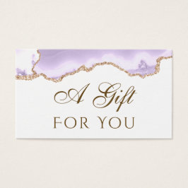 lavanda de placa de presente de agata roxa