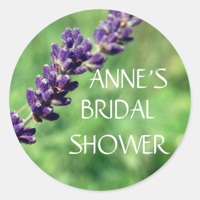 Lavanda do adesivo clássico de fotografia (Frente)